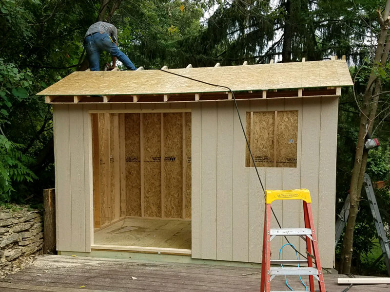 Build your own shed onsite