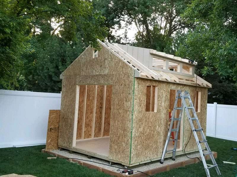 Build sheds onsite